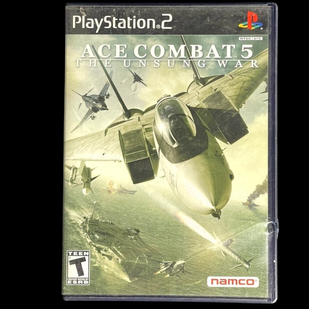 Ace Combat 5: The Unsung War PS2 Video Game Complete W/ Manual